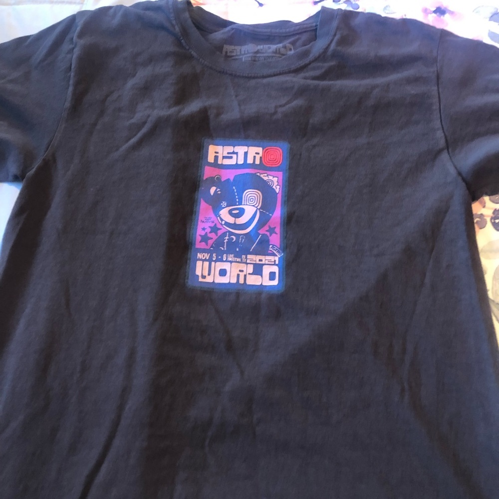 Astroworld 2021 - Scare Bear Brown Tee - Small